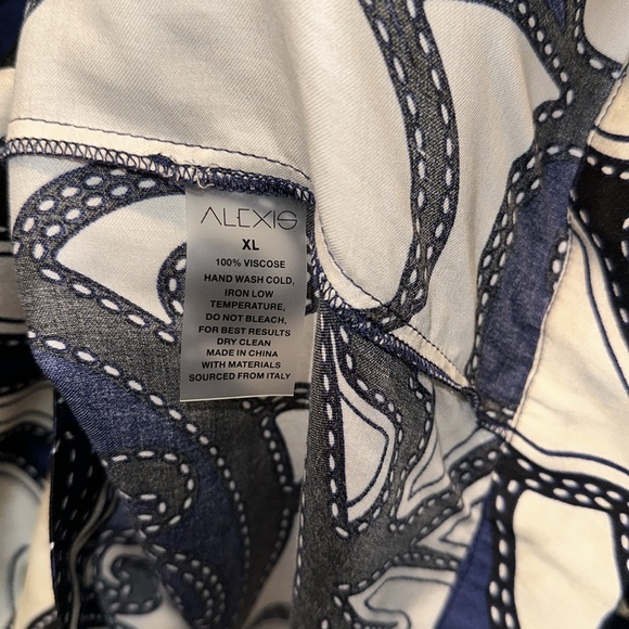 ALEXIS Intermix *Kaiden* romper playsuit in Maldive blue w belt XL - Picture 7 of 7